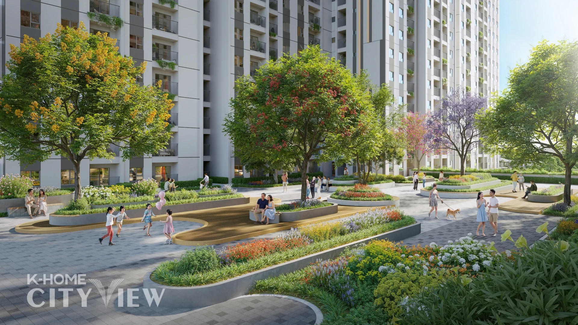Phối cảnh sân vườn K Home City View