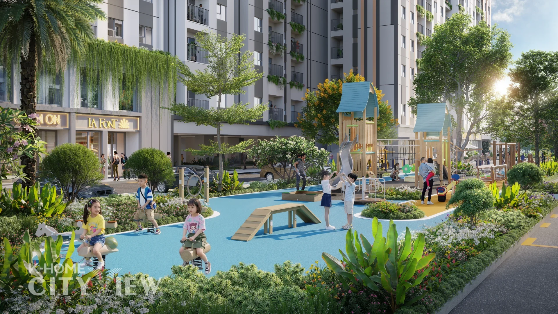 K-Home City View · Phối cảnh không gian và tiện ích