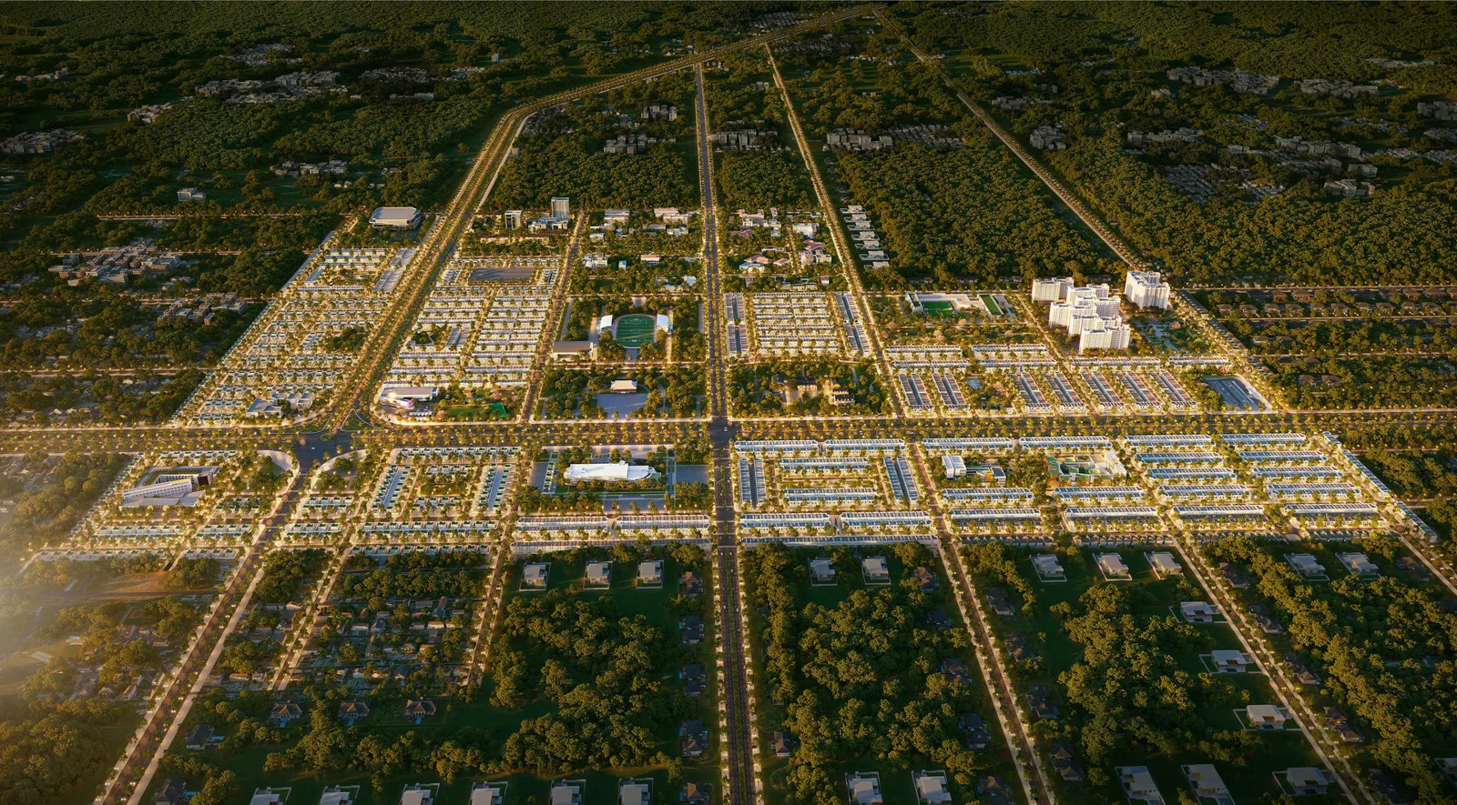 Phối cảnh tổng thể khu đô thị The Link City